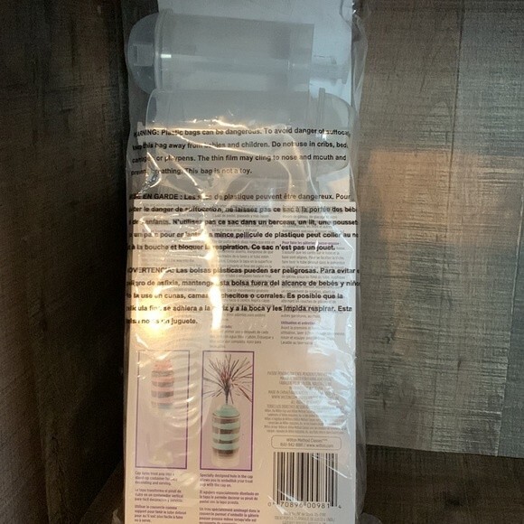 WILTON ••NEW IN PKG•• Treat pops-‎ reusable-Clear - Picture 5 of 6